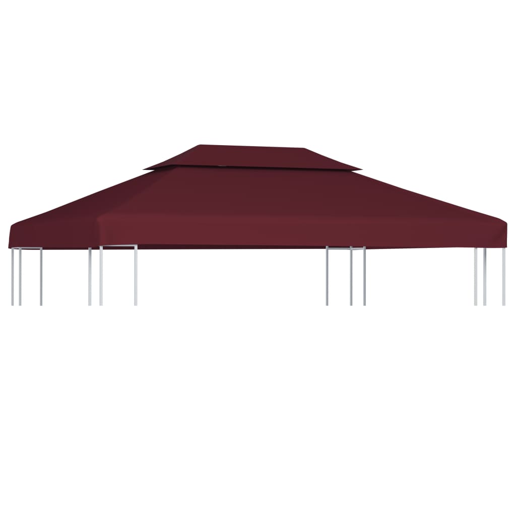 Toldo De Cenador 2 Niveles 310 G/M² 4X3 M Gris Topo