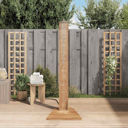 Ducha De Jardín Madera Maciza De Teca 70X75X204 Cm