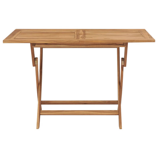 Mesa Plegable De Jardín Madera Maciza De Teca 120X70X75 Cm