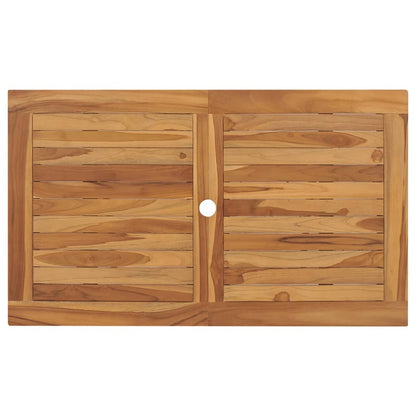 Mesa Plegable De Jardín Madera Maciza De Teca 120X70X75 Cm