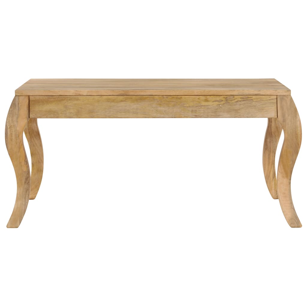 Mesa De Centro De Madera Maciza De Mango