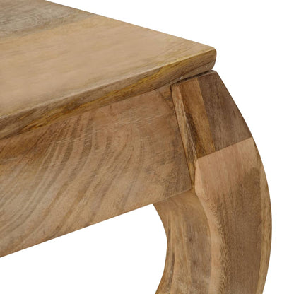 Mesa De Centro De Madera Maciza De Mango