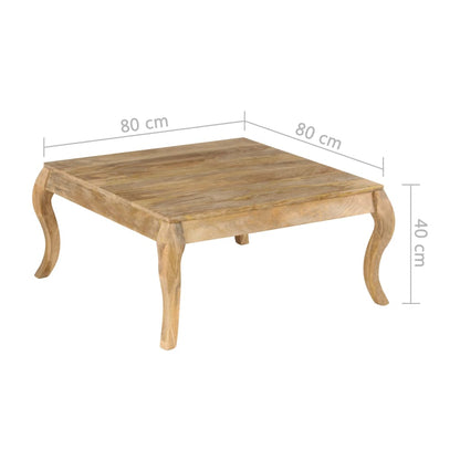 Mesa De Centro De Madera Maciza De Mango