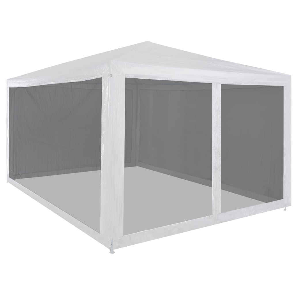 Carpa Para Fiestas 8 Paredes De Malla Hdpe Gris