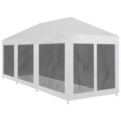 Carpa Para Fiestas 8 Paredes De Malla Hdpe Gris