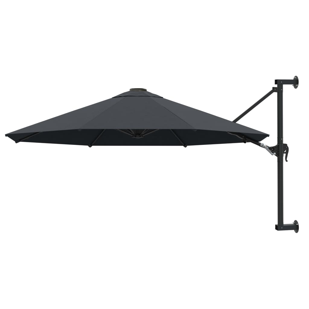 Sombrilla De Pared Con Barra De Metal 300 Cm