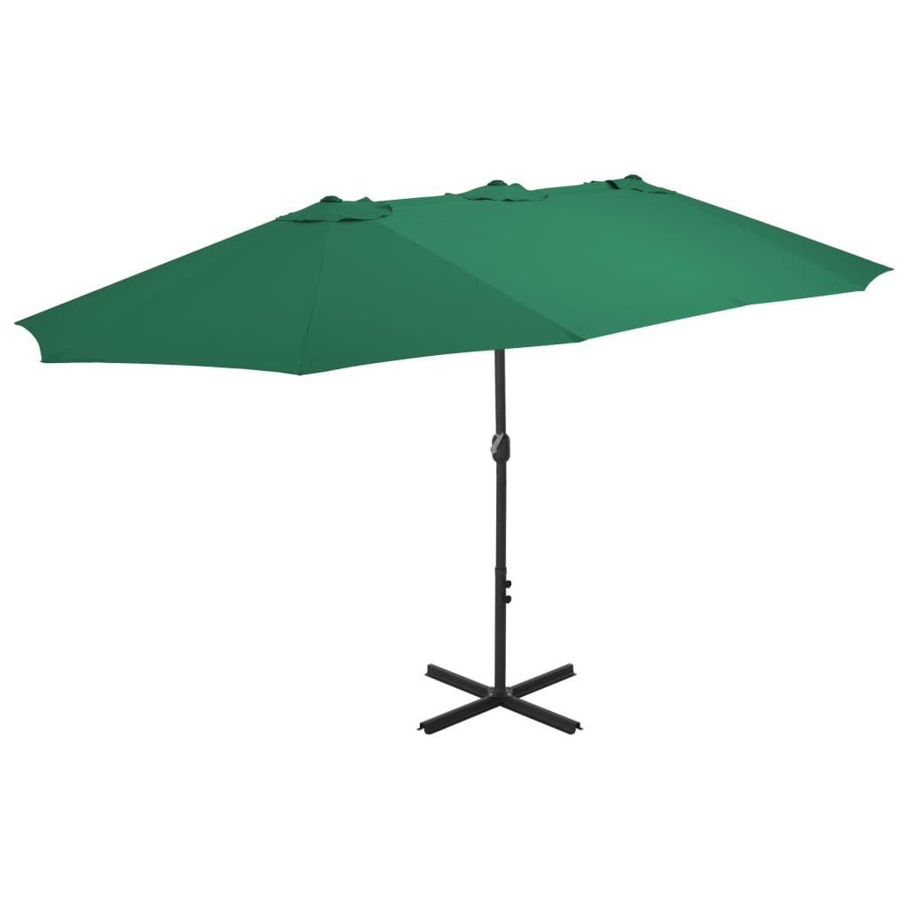 Sombrilla De Jardín Con Palo De Aluminio 460X270 Cm