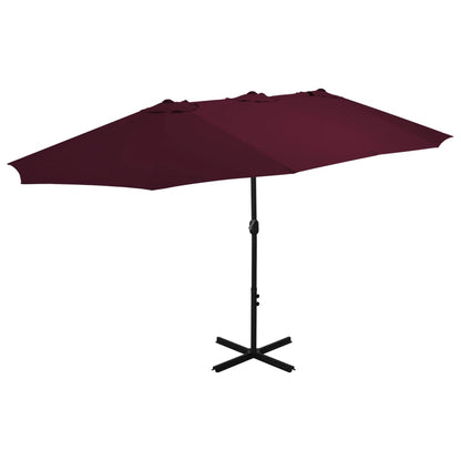 Sombrilla De Jardín Con Palo De Aluminio 460X270 Cm
