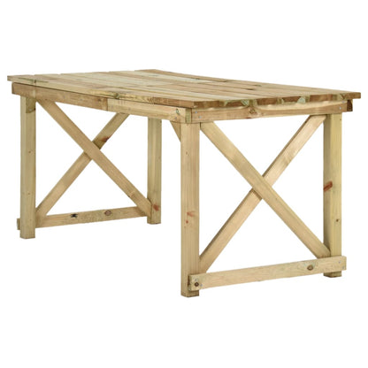 Mesa De Jardín De Madera