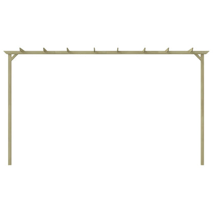 Pérgola De Jardín Madera De Pino Impregnada 360X200X60 Cm
