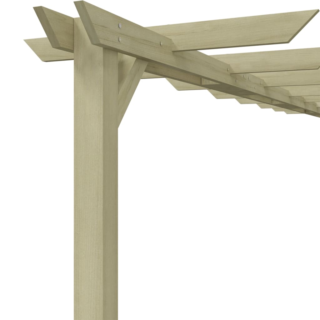 Pérgola De Jardín Madera De Pino Impregnada 360X200X60 Cm