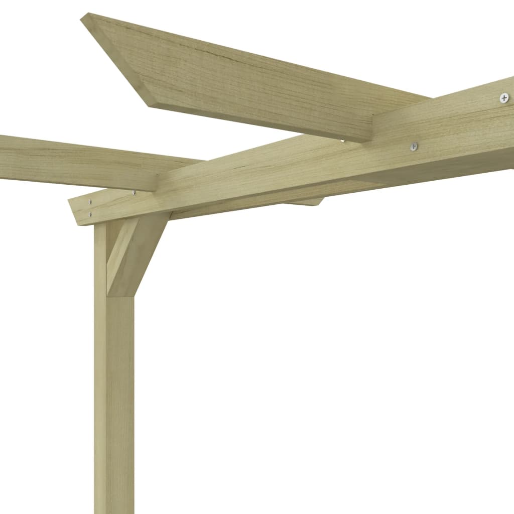 Pérgola De Jardín Madera De Pino Impregnada 360X200X60 Cm