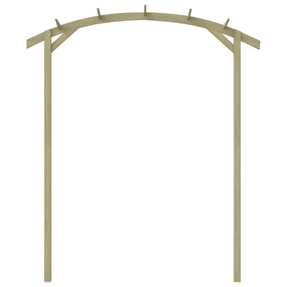 Pérgola De Jardín Madera De Pino Impregnada 180X210X40 Cm