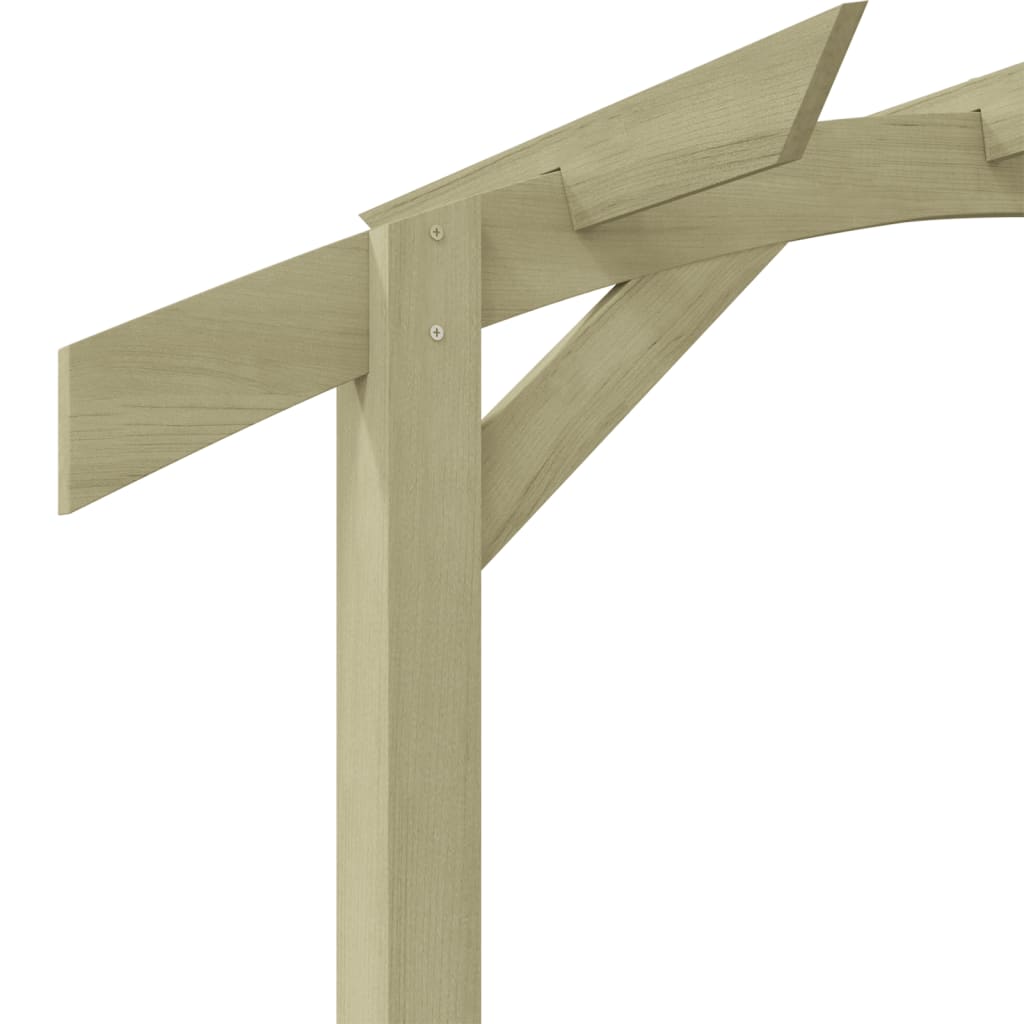 Pérgola De Jardín Madera De Pino Impregnada 180X210X40 Cm