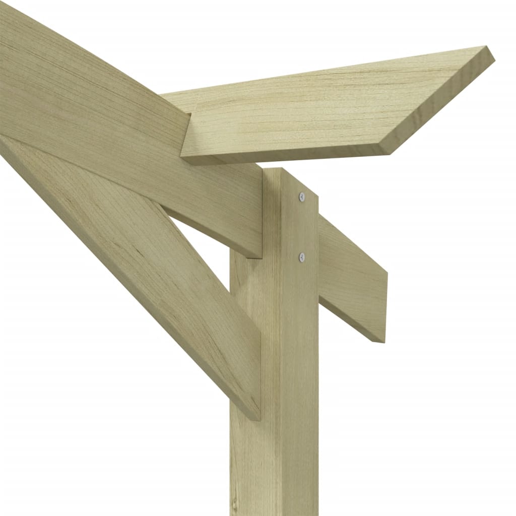 Pérgola De Jardín Madera De Pino Impregnada 180X210X40 Cm