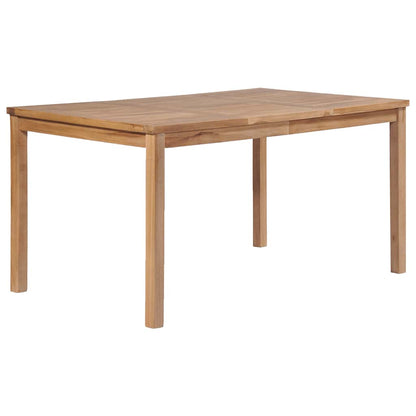 Mesa De Comedor De Jardín Madera Maciza De Teca