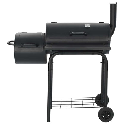 Barbacoa Clásica De Carbón Con Ahumador