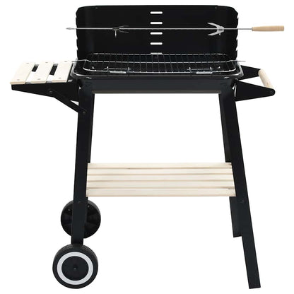 Barbacoa De Carbón Con Ruedas