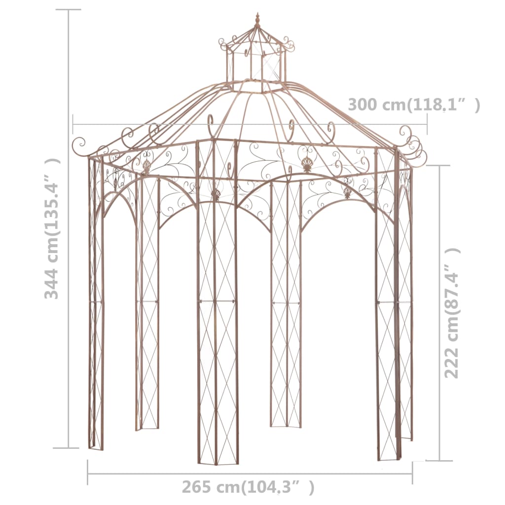 Pérgola De Jardín Antiguo Hierro