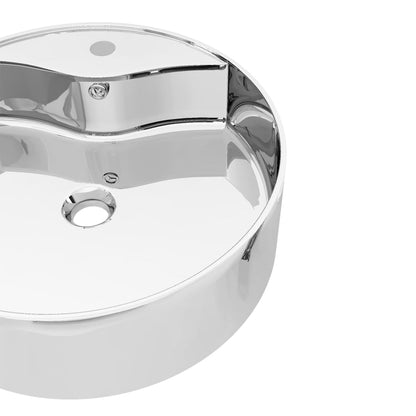 Lavabo Con Rebosadero 46,5X15,5 Cm Cerámica