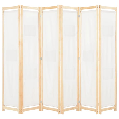 Biombo Divisor 5 Paneles De Tela 200X170X4 Cm