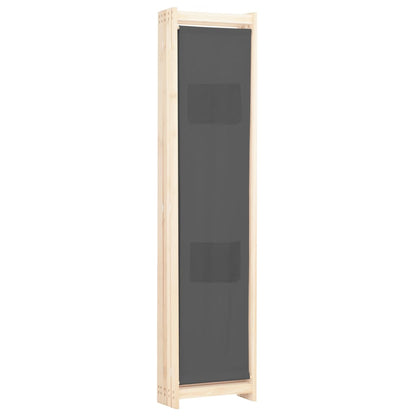 Biombo Divisor 5 Paneles De Tela 200X170X4 Cm