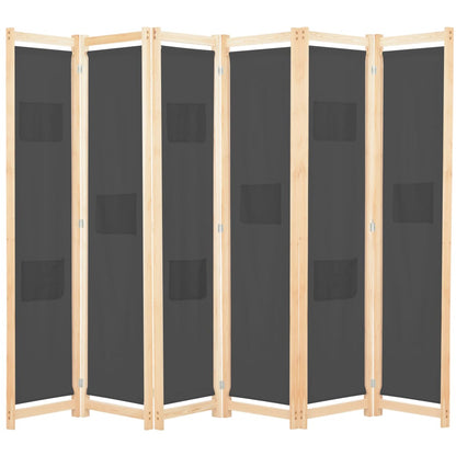 Biombo Divisor 5 Paneles De Tela 200X170X4 Cm