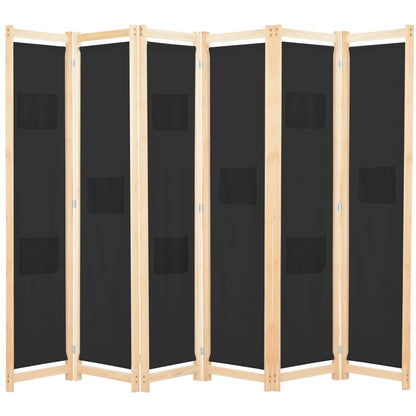 Biombo Divisor 5 Paneles De Tela 200X170X4 Cm