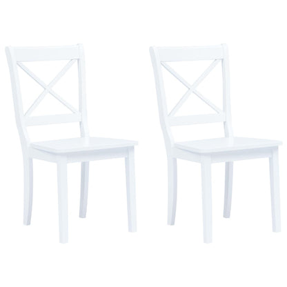 Sillas De Comedor 4 Unidades Madera Maciza De Caucho