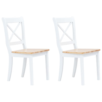 Sillas De Comedor 4 Unidades Madera Maciza De Caucho
