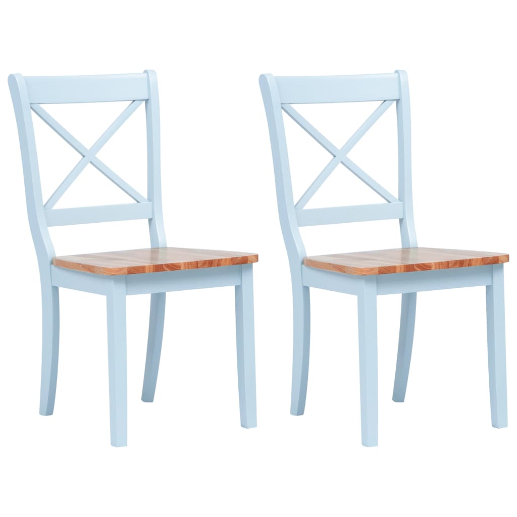 Sillas De Comedor 4 Unidades Madera Maciza De Caucho