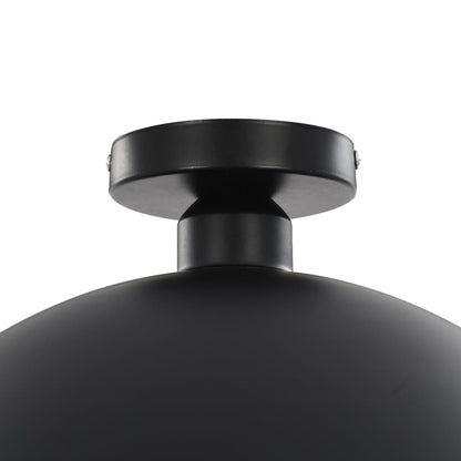 Lámparas De Techo 2 Uds Semiesféricas Negro Y Dorado E27