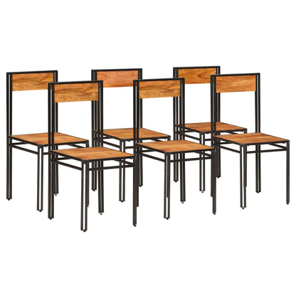 Sillas De Comedor 2 Unidades Madera Maciza De Acacia