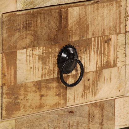 Mesa De Centro De Madera Maciza De Mango 80X40X35 Cm