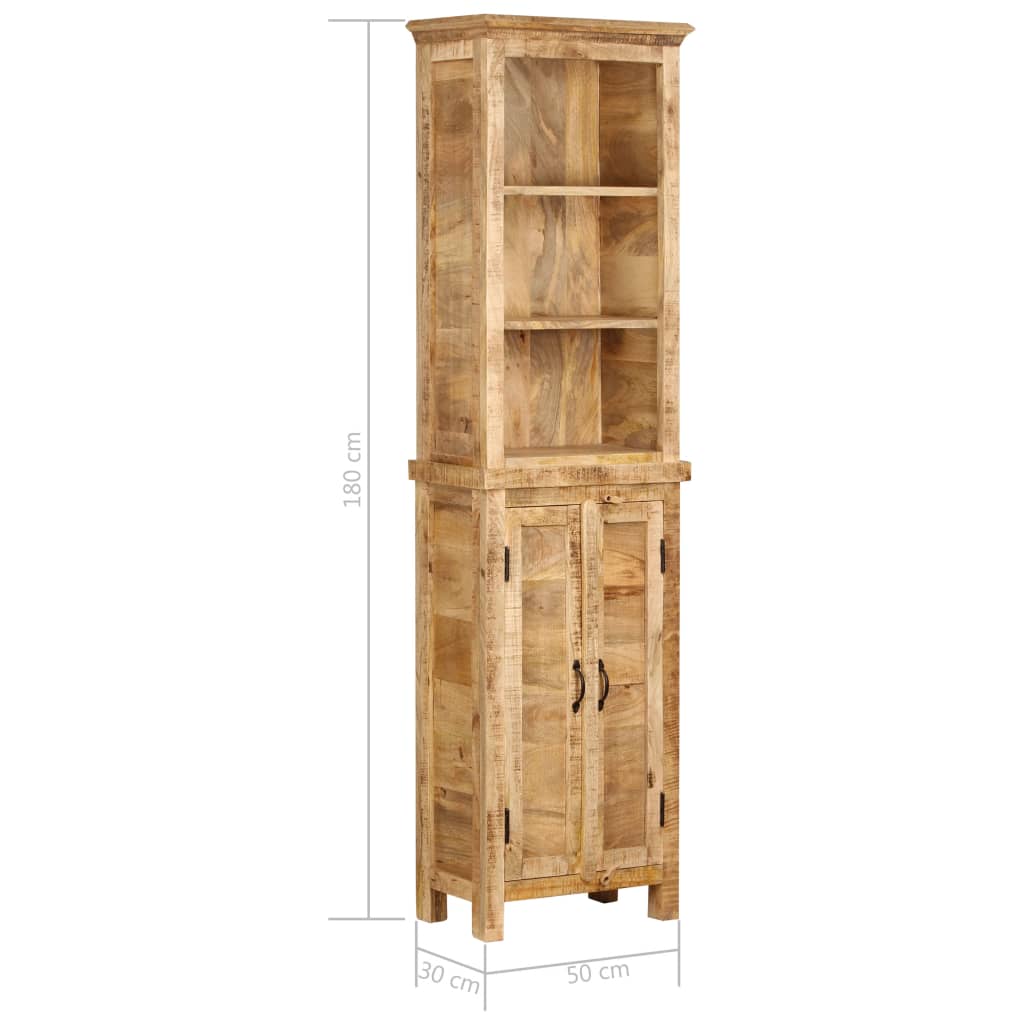 Estantería De Madera Maciza De Mango 50X30X180 Cm