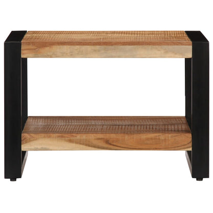 Mesa De Centro De Madera Maciza De Acacia 60X60X40 Cm