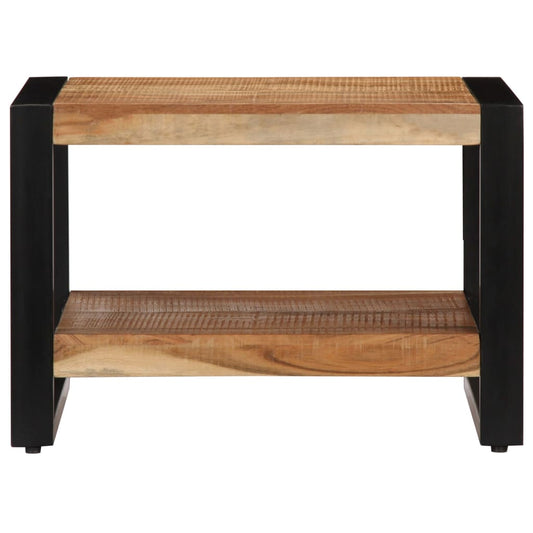 Mesa De Centro De Madera Maciza De Acacia 60X60X40 Cm