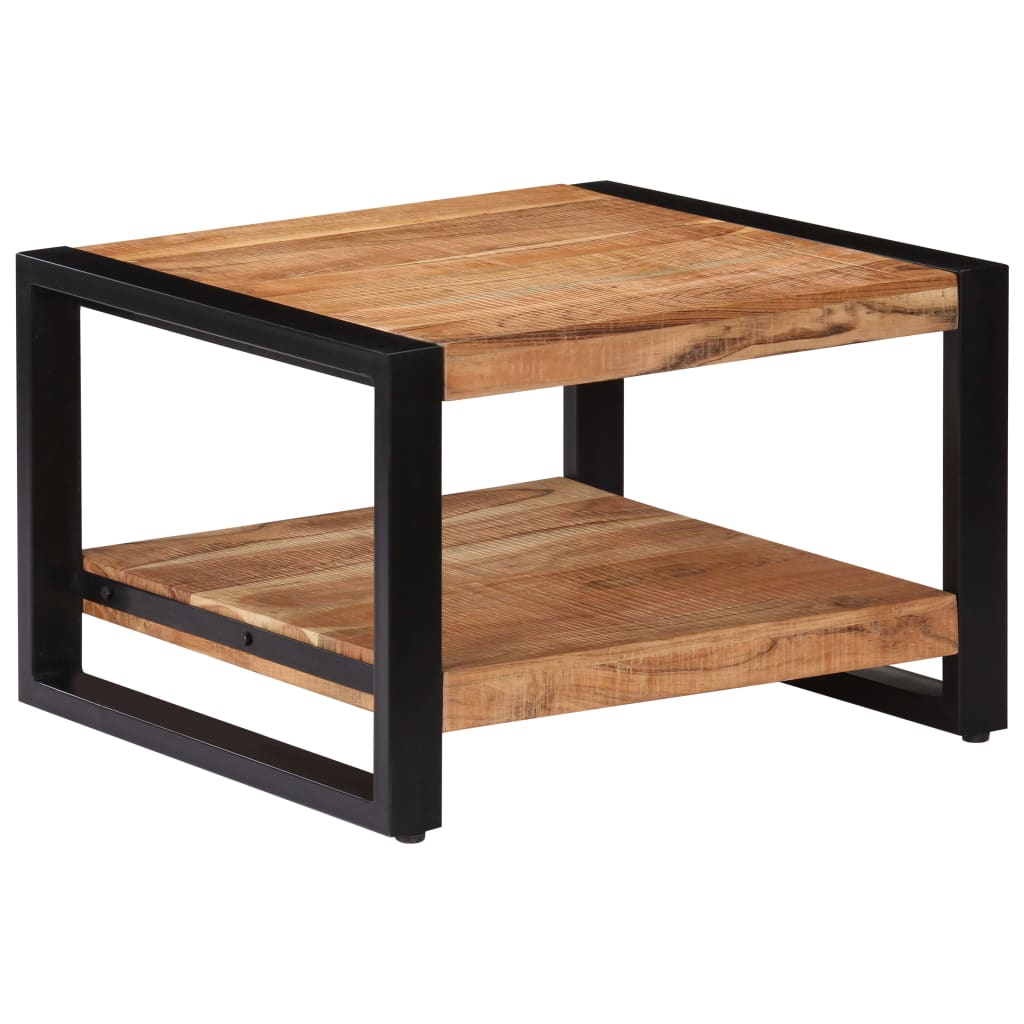 Mesa De Centro De Madera Maciza De Acacia 60X60X40 Cm