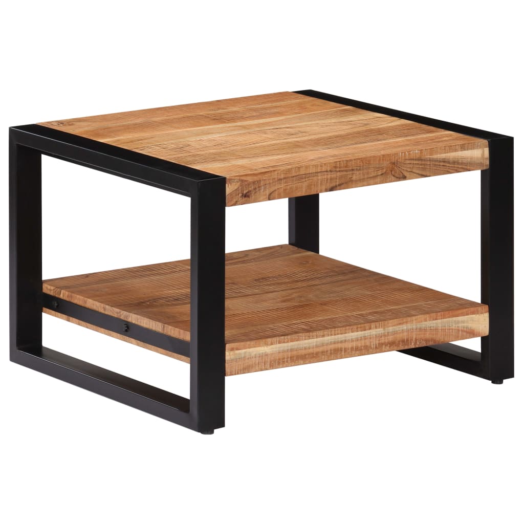 Mesa De Centro De Madera Maciza De Acacia 60X60X40 Cm