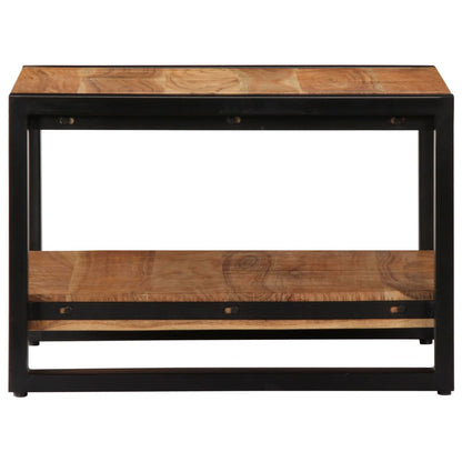 Mesa De Centro De Madera Maciza De Acacia 60X60X40 Cm