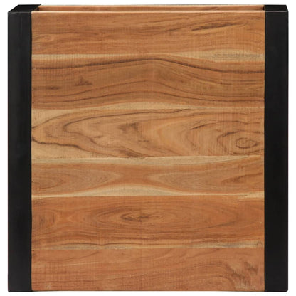 Mesa De Centro De Madera Maciza De Acacia 60X60X40 Cm