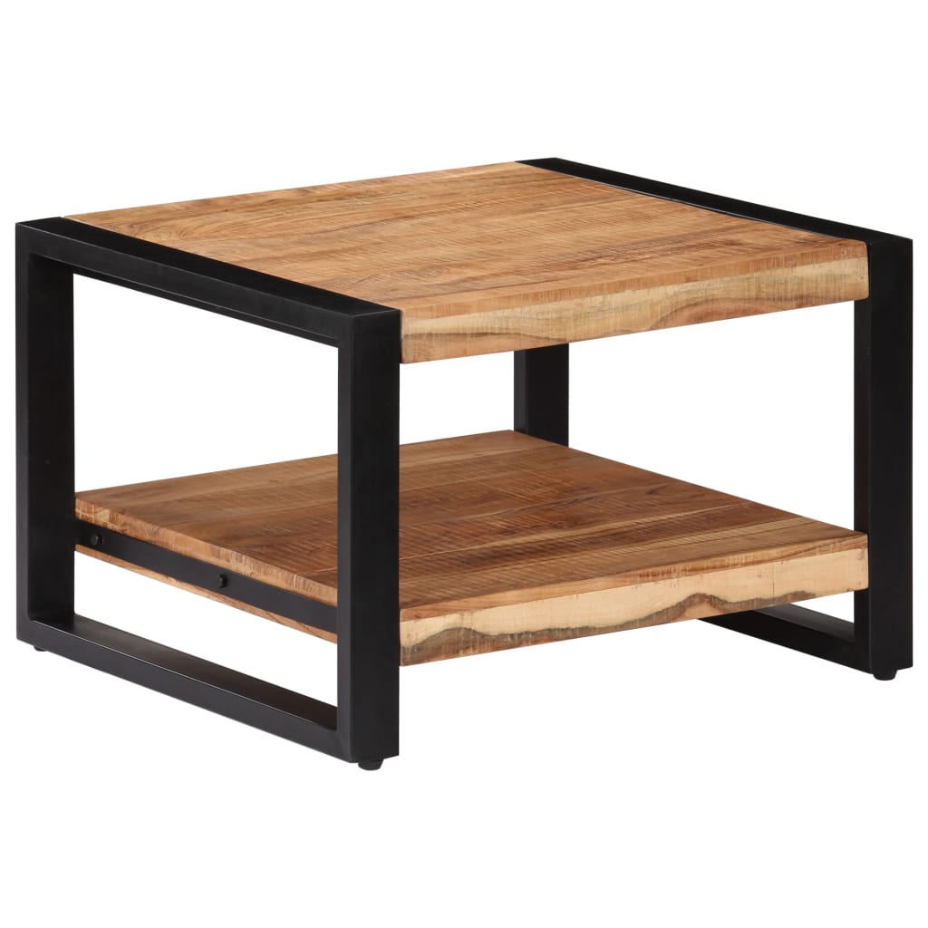 Mesa De Centro De Madera Maciza De Acacia 60X60X40 Cm
