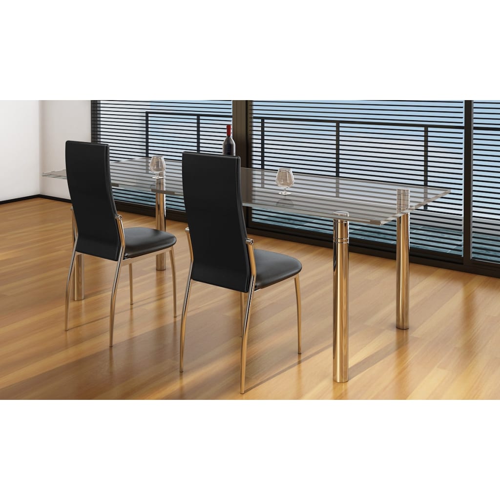 Sillas De Comedor 4 Unidades Cuero Sintético