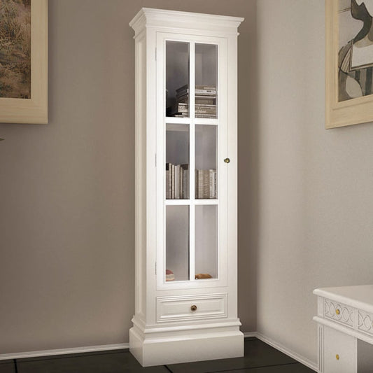Estantería Moderna Con 3 Estantes De Madera Blanca