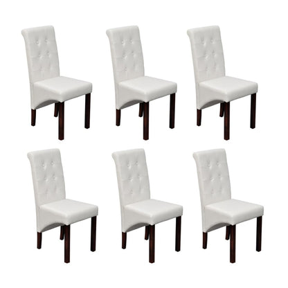 Sillas De Comedor 6 Unidades Cuero Sintético