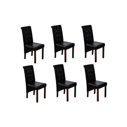 Sillas De Comedor 6 Unidades Cuero Sintético