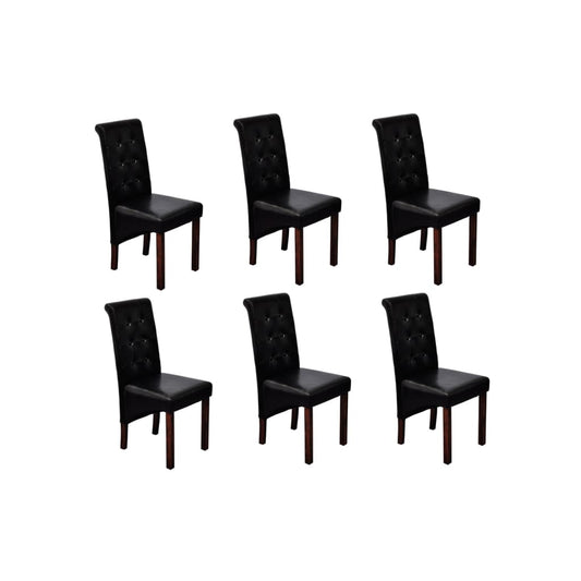 Sillas De Comedor 6 Unidades Cuero Sintético