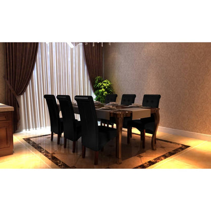 Sillas De Comedor 6 Unidades Cuero Sintético