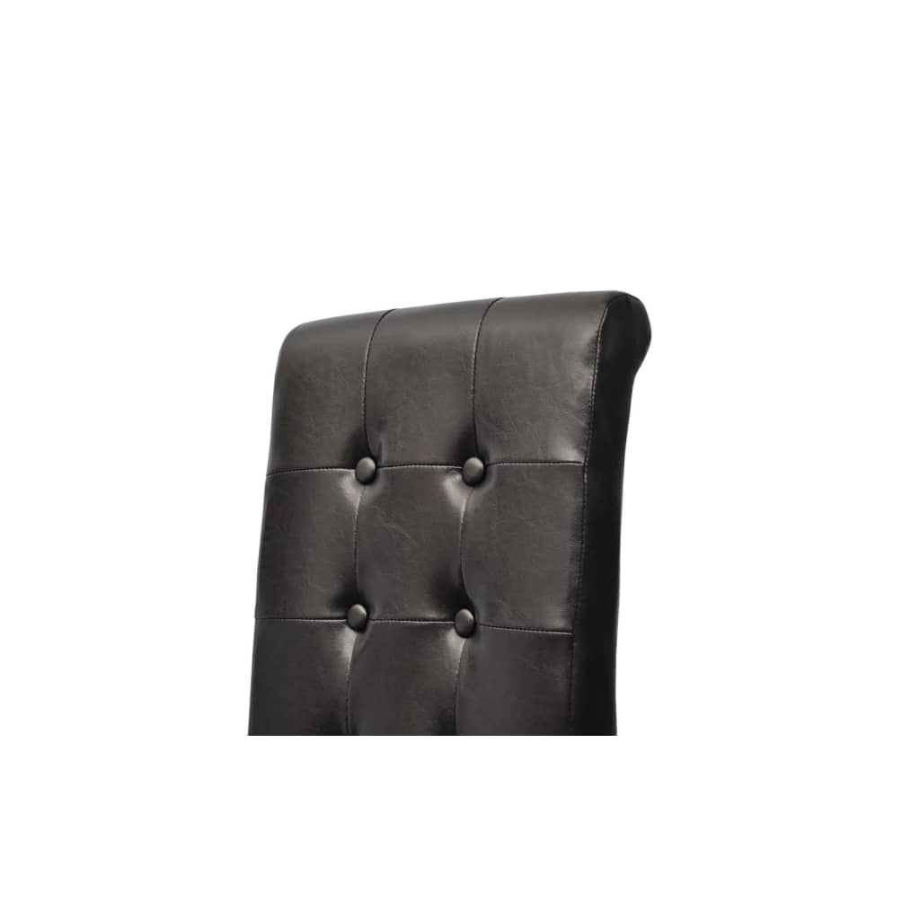 Sillas De Comedor 6 Unidades Cuero Sintético