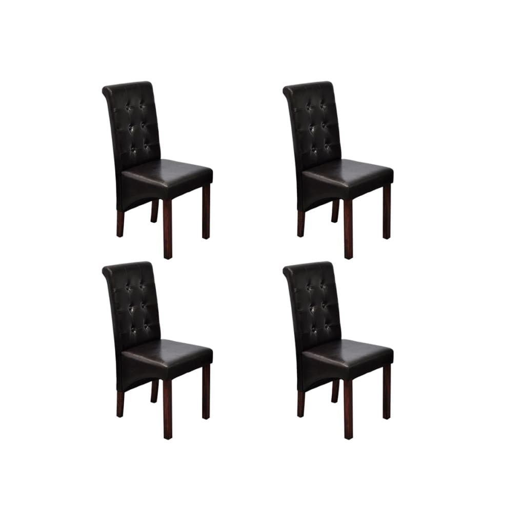 Sillas De Comedor 6 Unidades Cuero Sintético